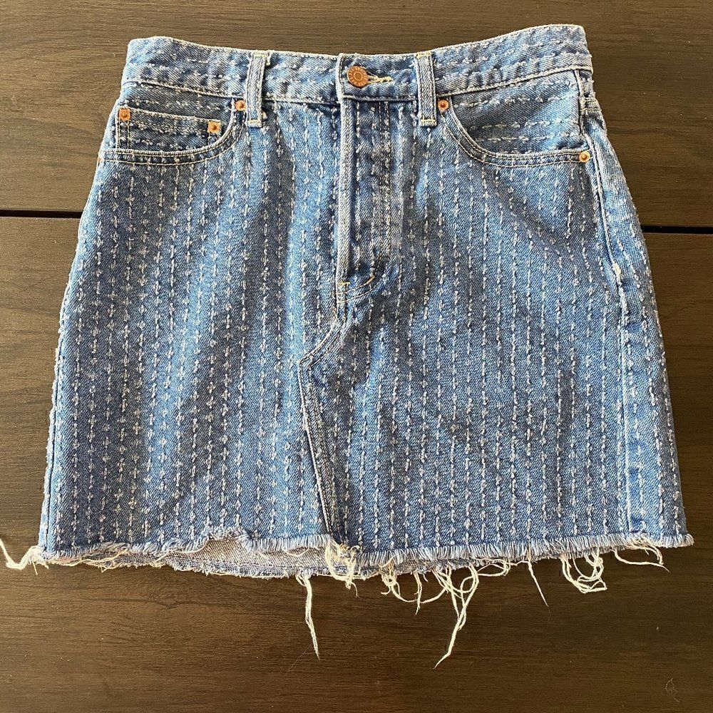 BDG Urban Outfitters Women's Stretch Denim Mini Skirt Blue Medium